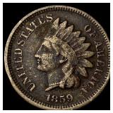 1859 Copper-Nickel Indian Head Cent NICELY CIRCULA