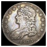 1833 Capped Bust Half Dollar NEARLY UNCIRCULATED