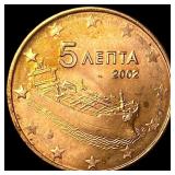 2002 Greek 5 Euro