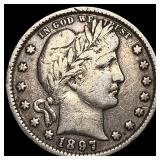 1897 Silver Barber Quarter LIGHTLY CIRCULATED