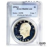 1978-S Eisenhower Dollar PCGS MS69 DCAM