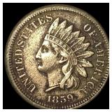 1859 Indian Head Cent ABOUT UNCIRCULATED