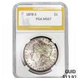1878-S Morgan Silver Dollar PGA MS67
