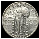 1929 Standing Liberty Silver Quarter NEARLY UNCIRC