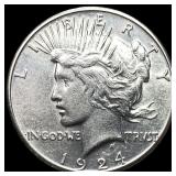 1924 Silver Peace Dollar UNCIRCULATED