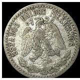 1920 Mexico Silver 20 Centavos