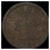 1853 Braided Hair Large Cent NICELY CIRCULATED
