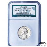 1964 Washington Silver Quarter NGC UNC Binion
