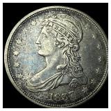 1837 Capped Bust Half Dollar NEARLY UNCIRCULATED