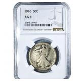 1916 Walking Liberty Half Dollar NGC AG3