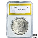 1882 Morgan Silver Dollar PGA MS64