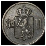 1897 Morway Bronze 2 Ore