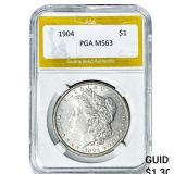 1904 Morgan Silver Dollar PGA MS63