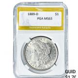 1889-O Morgan Silver Dollar PGA MS63