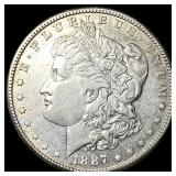 1887-S Silver Morgan Dollar CHOICE AU