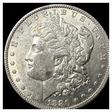 1880-O Micro O Silver Morgan Dollar CHOICE AU