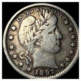 1897-S Silver Barber Quarter LIGHTLY CIRCULATED