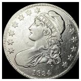 1834 Capped Bust Half Dollar CLOSELY UNCIRCULATED