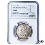 1952 Washington Carver Half Dollar NGC MS65