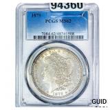 1879 Morgan Silver Dollar PCGS MS62