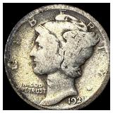 1921 Silver Mercury Dime NICELY CIRCULATED
