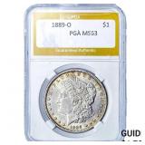 1889-O Morgan Silver Dollar PGA MS63