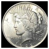 1922 Silver Peace Dollar NEARLY UNCIRCULATED