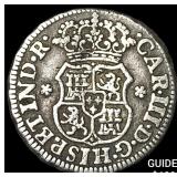 1766-M Mexico Charles III Silver 1/2 Real