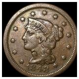 1848 Braided Hair Large Cent HIGH GRADE
