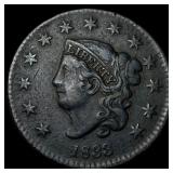 1833 Coronet Head Large Cent ABOUT UNCIRCULATED