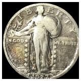 1927-S Silver Standing Liberty Quarter NEARLY UNCI
