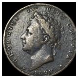 1828 Great Britain Copper 1 Farthing