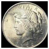 1922 Silver Peace Dollar CHOICE BU