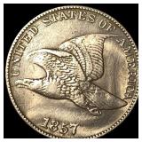 1857 Flying Eagle Cent NEARLY UNCIRCULATED