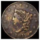 1818 Coronet Head Large Cent NICELY CIRCULATED