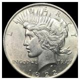 1922 Silver Peace Dollar UNCIRCULATED