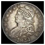 1823 Capped Bust Half Dollar NEARLY UNCIRCULATED