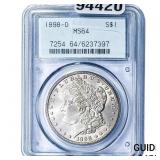 1898-O Morgan Silver Dollar PCGS MS64