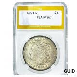 1921-S Morgan Silver Dollar PGA MS64