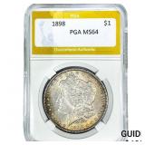 1898 Morgan Silver Dollar PGA MS64