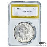 1892 Morgan Silver Dollar PGA MS64