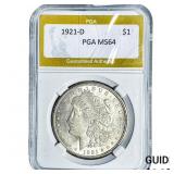 1921-D Morgan Silver Dollar PGA MS64