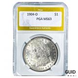 1904-O Morgan Silver Dollar PGA MS63