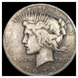 1934 Peace Silver Dollar NICELY CIRCULATED