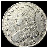 1832 Capped Bust Half Dollar LIGHTLY  CIRCULATED