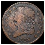 1828 Classic Head Half Cent LIGHTLY  CIRCULATED