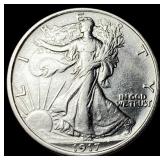 1917 Walking Liberty Half Dollar CHOICE AU