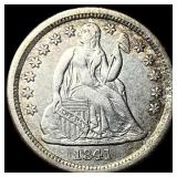 1841 Silver Seated Liberty Dime NEARLY UNCIRCULATE