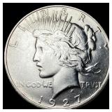 1927 Silver Peace Dollar CLOSELY UNCIRCULATED