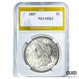 1887 Morgan Silver Dollar PGA MS63